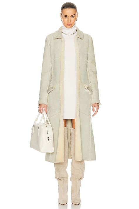 chanel shearling coat